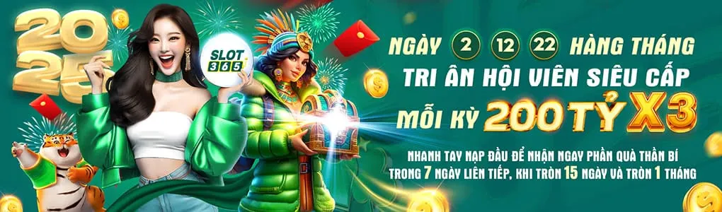 Tri ân hội viên tham gia Slot365 game